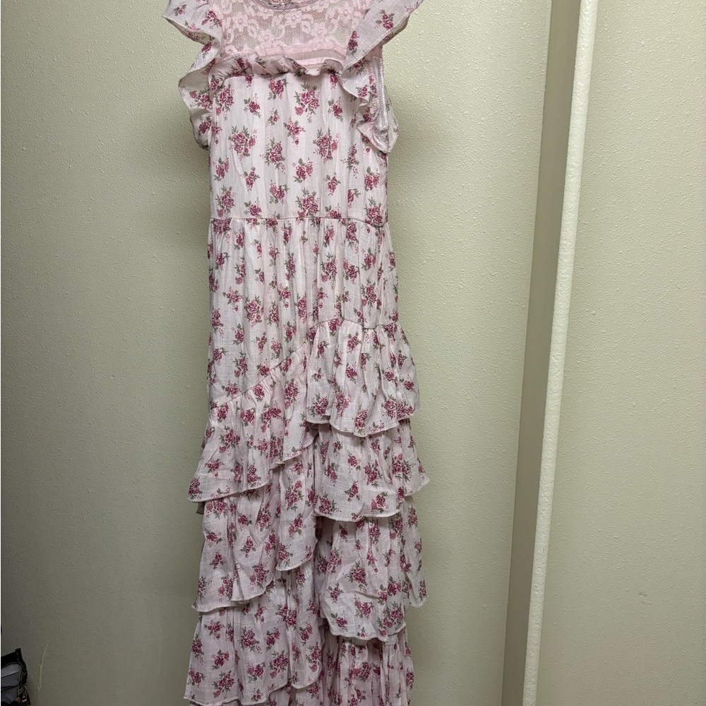 Mia Joy Floral Ruffle Maxi Dress